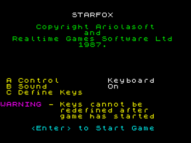 Starfox - Screenshot - Game Select (Europe) - 256x192