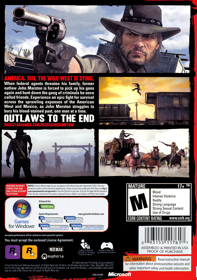 Red Dead Redemption - Fanart - Box - Back (North America) - 1534x2182