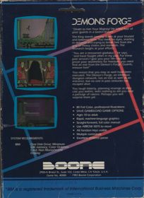 Demon's Forge - Box - Back (North America) - 583x800