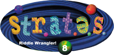 Str.at.e.s. 8: Riddle Wrangler! - Clear Logo (North America) - 882x431