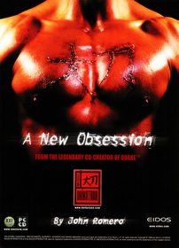 John Romero's Daikatana - Advertisement Flyer - Front (United Kingdom) - 2166x3000