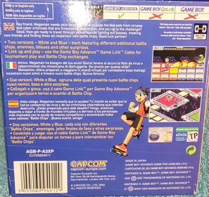 Mega Man Battle Network 3: Blue Version - Box - Back (Europe) - 1226x1157