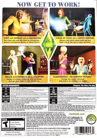 The Sims 3: Ambitions - Box - Back (North America) - 954x1365