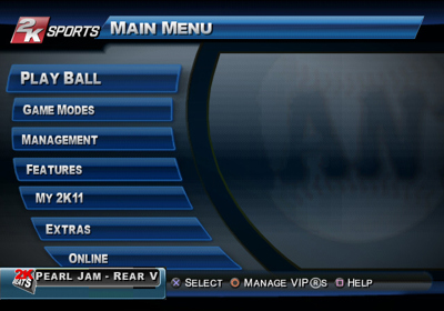 Major League Baseball 2K11 - Screenshot - Game Select (North America) - 640x448