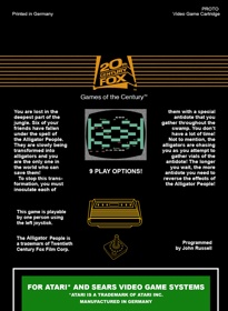 The Alligator People - Box - Back (North America) - 1536x2100
