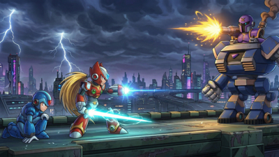 Mega Man X - Fanart - Background (World) - 2389x1344