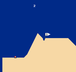 Nesert Golfing - Screenshot - Gameplay (World) - 256x240