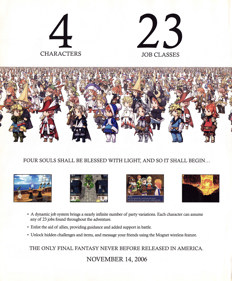 Final Fantasy III - Advertisement Flyer - Front (United States) - 1800x2178