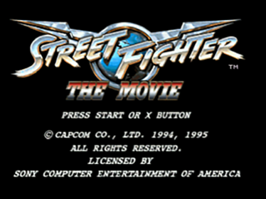 Street Fighter: The Movie - Screenshot - Game Title (World) - 640x480