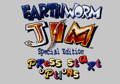 Earthworm Jim: Special Edition - Screenshot - Game Title (World) - 640x448