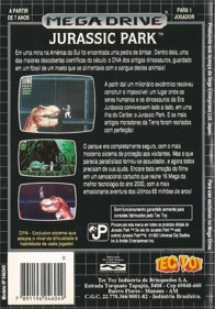 Jurassic Park - Box - Back (Brazil) - 1411x2021