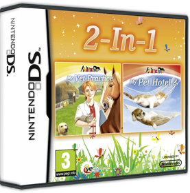 2 in 1: My Pet Hotel 2 + My Vet Practice: In the Country - Box - 3D (Europe) - 900x911