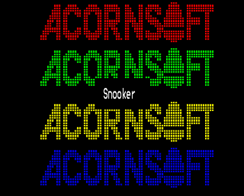Snooker (Acornsoft) - Screenshot - Game Title (United Kingdom) - 640x512