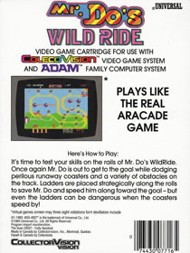 Mr. Do's Wild Ride - Box - Back (World) - 900x1200