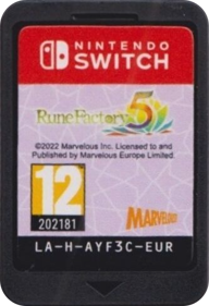 Rune Factory 5 - Cart - Front (Europe) - 333x487