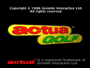 VR Golf '97 - Screenshot - Game Title (Europe) - 640x480