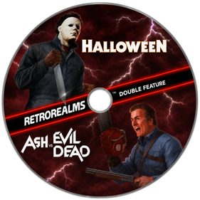 RetroRealms: Ash vs Evil Dead & Halloween Double Feature - Fanart - Disc (World) - 1254x1254