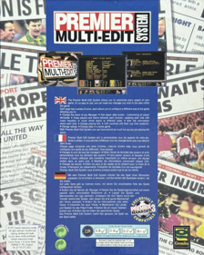 Premier Manager: Multi-Edit System - Box - Back (Europe) - 1129x1414