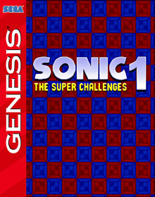 Sonic 1: The Super Challenges - Fanart - Box - Front (World) - 798x1016