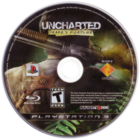 Uncharted: Drake's Fortune - Disc (North America) - 726x727