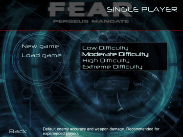 F.E.A.R.: Perseus Mandate - Screenshot - Game Select (World) - 1920x1440