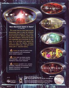The Journeyman Project: Pegasus Prime - Box - Back (North America) - 630x800