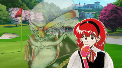 Battle Golfer Yui - Fanart - Background (Japan) - 1920x1080