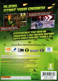 Ben 10: Galactic Racing - Box - Back (Europe) - 640x900