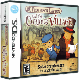 Professor Layton and the Curious Village - Box - 3D (North America) - 868x879