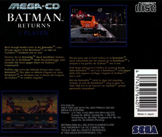 Batman Returns - Box - Back (Europe) - 1523x1290