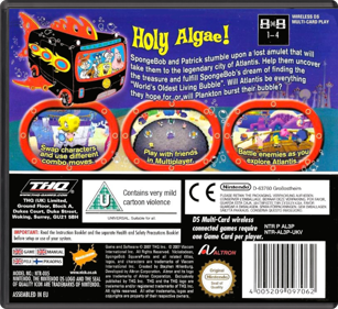 SpongeBob's Atlantis SquarePantis - Box - Back - Reconstructed (United Kingdom) - 774x708