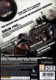 Sniper Elite V2 - Box - Back (Germany) - 500x711