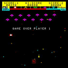Astro Battle - Screenshot - Game Over (Italy) - 256x256