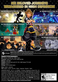 Kingdom Hearts HD 1.5+2.5 ReMIX - Fanart - Box - Back (North America) - 1518x2148