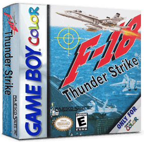 F-18 Thunder Strike - Box - 3D (North America) - 1016x998
