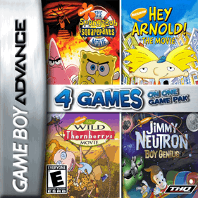 4 Games on One Game Pak: Movies - Box - Front (North America) - 600x600