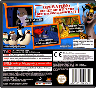 The Penguins of Madagascar: Dr. Blowhole Returns Again! - Box - Back - Reconstructed (Germany) - 774x708