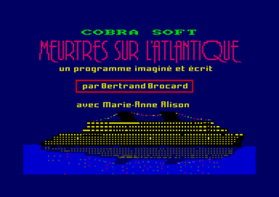 Murder on the Atlantic - Screenshot - Game Title (France) - 768x544