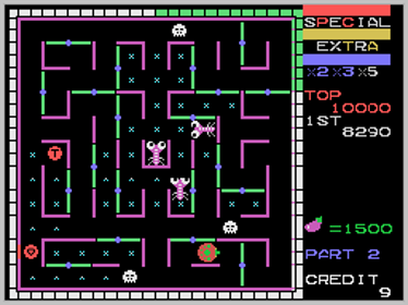 Lady Bug (opcode) - Screenshot - Gameplay (World) - 256x192