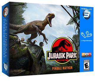 Jurassic Park: Pinball Mayhem - Box - 3D (World) - 1792x1473