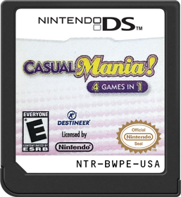 Casual Mania!: 4 Games in 1 - Cart - Front (North America) - 517x564