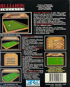 Billiards Simulator - Box - Back (Germany) - 652x807
