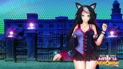 Deep Space Waifu: Nekomimi - Fanart - Background (United States) - 1920x1080