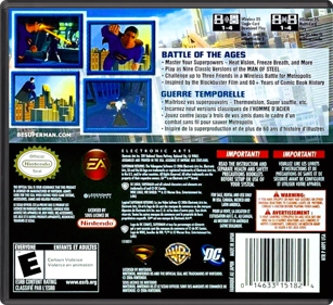 Superman Returns: The Videogame - Box - Back - Reconstructed (North America) - 774x708
