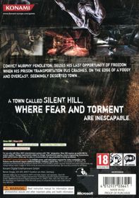Silent Hill: Downpour - Box - Back (Europe) - 562x800