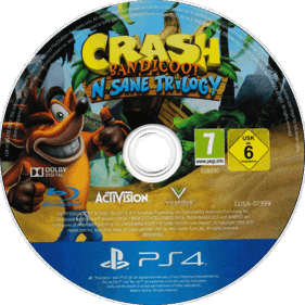 Crash Bandicoot N. Sane Trilogy - Disc (Europe) - 741x741