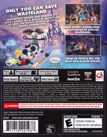 Epic Mickey 2: The Power of Two - Box - Back (North America) - 626x800
