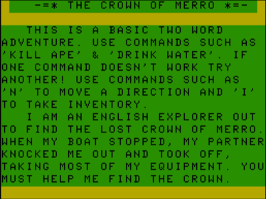 The Crown of Merro - Screenshot - Game Title (World) - 1130x848