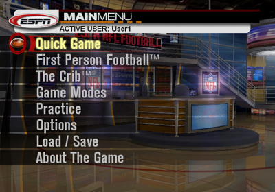 ESPN NFL Football - Screenshot - Game Select (World) - 640x448