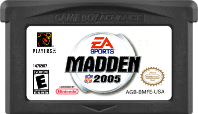 Madden NFL 2005 - Cart - Front (North America) - 1000x574
